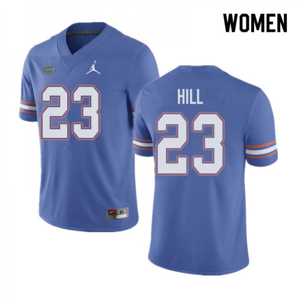 Jordan Brand Women #23 Jaydon Hill Florida Gators College Football Jerseys Blue